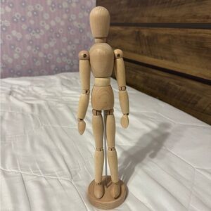 IKEA Natural Wood Artist Figure